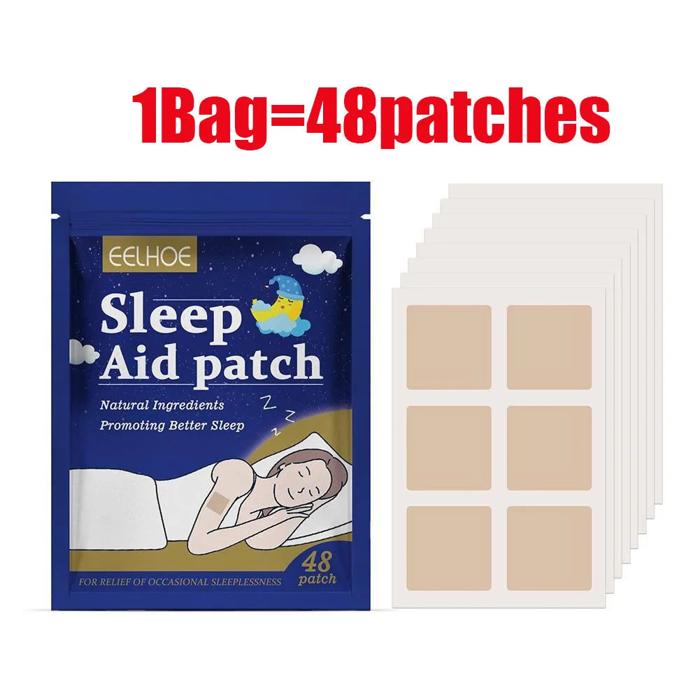 48/144/240Patches Sleep Patch Natural Sleep Aid Patch for Adults Kids Improve Sleep Cycle Nighttime Body Care