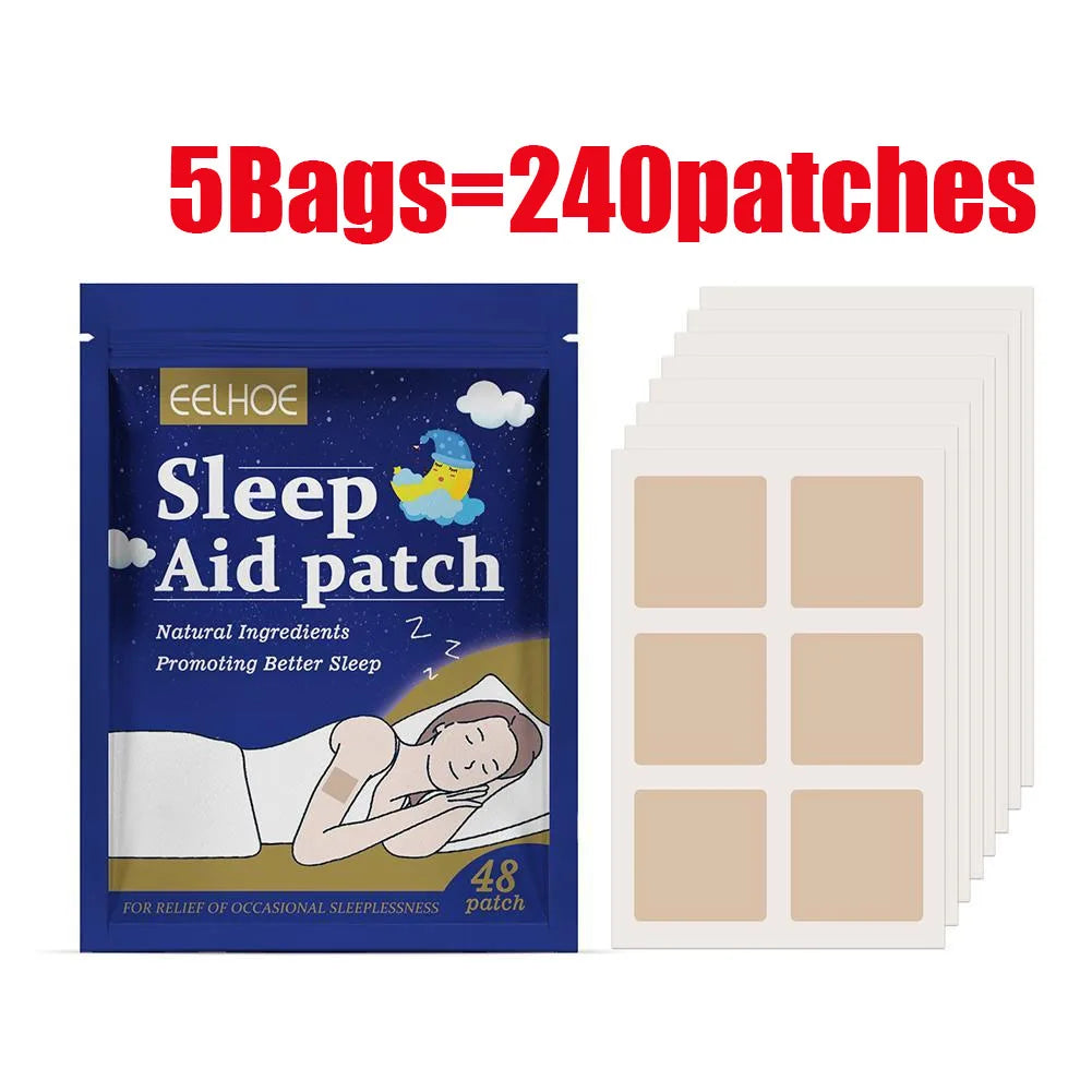 48/144/240Patches Sleep Patch Natural Sleep Aid Patch for Adults Kids Improve Sleep Cycle Nighttime Body Care