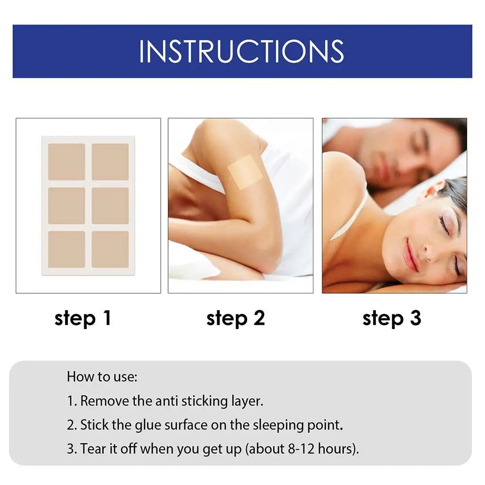 48/144/240Patches Sleep Patch Natural Sleep Aid Patch for Adults Kids Improve Sleep Cycle Nighttime Body Care
