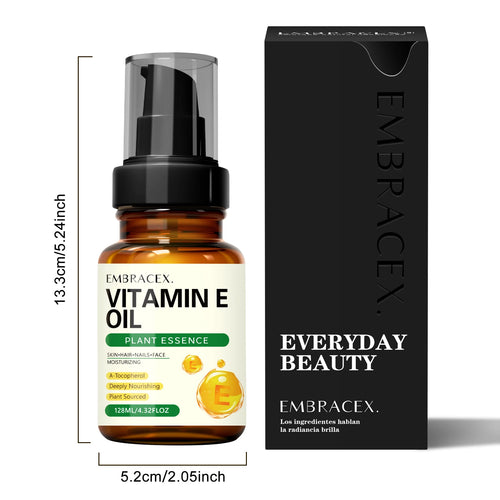 128ml Vitamin E oil Essential Oils Natural Ingredients Skincare Haircare Nailcare Massage Oil Gift To Friends/Family