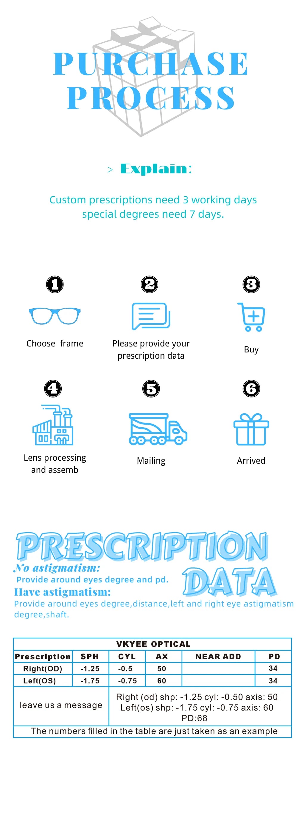 VICKY New Fashion Simple Cat's Eye Personalized Frame Design Women's Anti-Blue Light Reading Glasses Customizable Prescription
