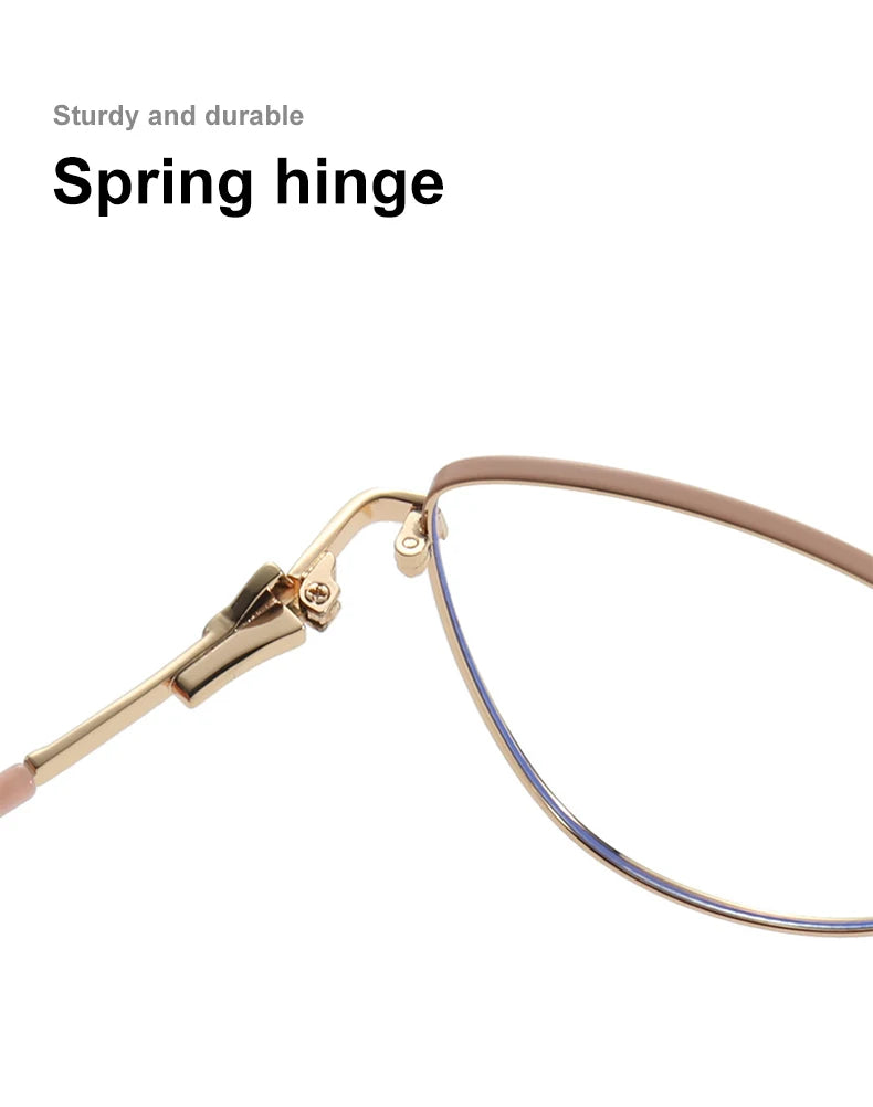 VICKY New Fashion Simple Cat's Eye Personalized Frame Design Women's Anti-Blue Light Reading Glasses Customizable Prescription