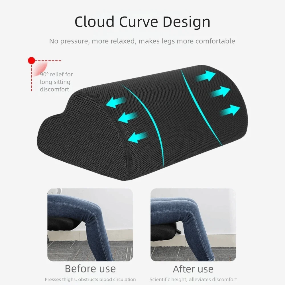 Ergonomic Feet Pillow Relaxing Cushion Support Foot Rest Under Desk Feet Stool for Home Office Computer Work Foot Rest Cushion