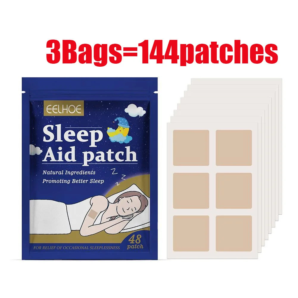48/144/240Patches Sleep Patch Natural Sleep Aid Patch for Adults Kids Improve Sleep Cycle Nighttime Body Care