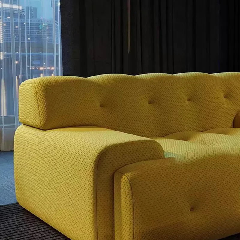Italian Compressed Living Room Sofas Trendy Glam Modern Upholstered Living Room Sofas Comfy Simple Canapé Salon Home Furniture