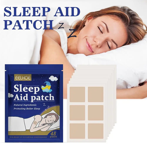 48/144/240Patches Sleep Patch Natural Sleep Aid Patch for Adults Kids Improve Sleep Cycle Nighttime Body Care