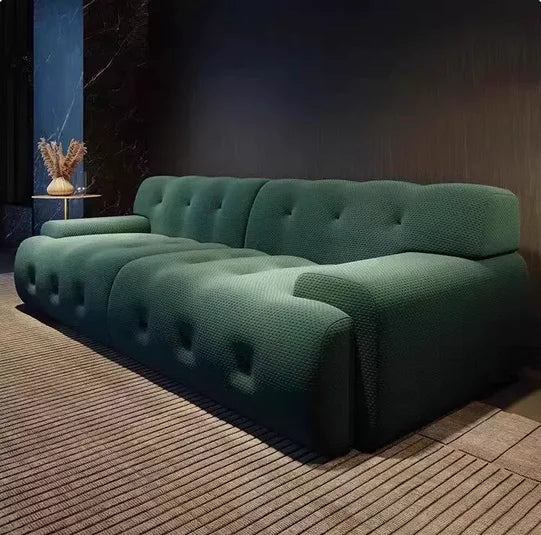 Italian Compressed Living Room Sofas Trendy Glam Modern Upholstered Living Room Sofas Comfy Simple Canapé Salon Home Furniture