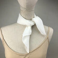 New Women Silk Scarf Square Neck Shawls  Lady White Solid  Bandana Hair Band Kerchief for DIY Painting