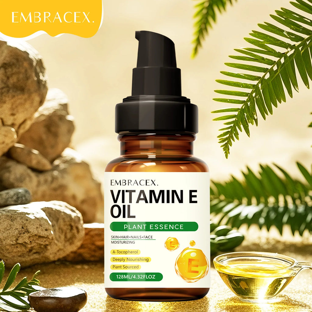 128ml Vitamin E oil Essential Oils Natural Ingredients Skincare Haircare Nailcare Massage Oil Gift To Friends/Family