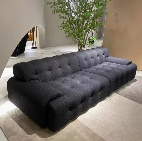 Italian Compressed Living Room Sofas Trendy Glam Modern Upholstered Living Room Sofas Comfy Simple Canapé Salon Home Furniture
