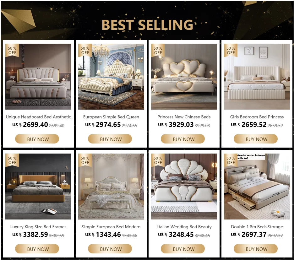 Comfortable Design Beds Ltalian Aesthetics Fashionable Soft Simple Bed Double French Nordic European Wood Cama Casal Furniture
