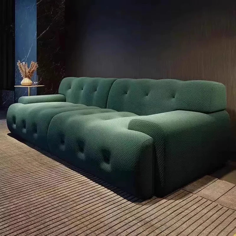 Italian Compressed Living Room Sofas Trendy Glam Modern Upholstered Living Room Sofas Comfy Simple Canapé Salon Home Furniture